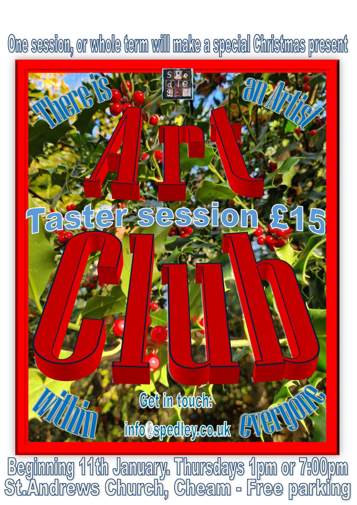 Spring Art club logo info poster (2)